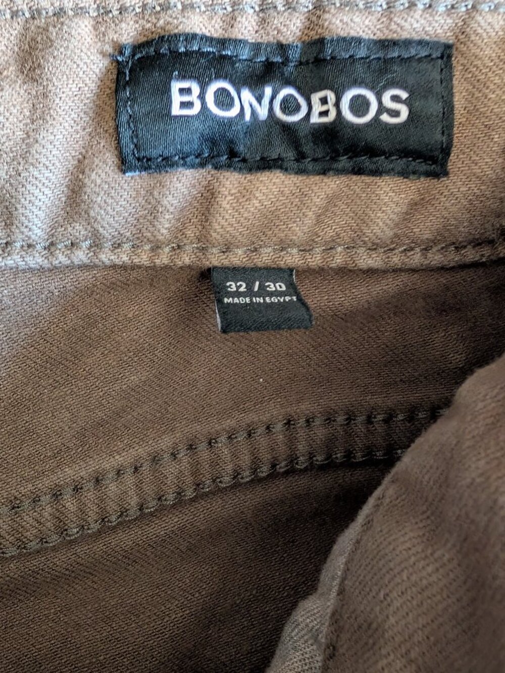 Bonobos Men’s Travel Jeans - Slim, 32x30, Mojave Desert Taupe - Picture 3 of 3